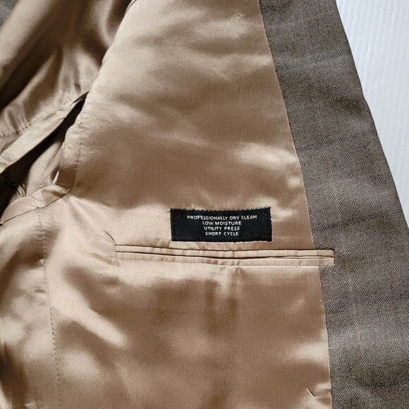 NWT - JAB  Silk / Wool  🌝 Blazer Suit Top Jacket // Olive Plaid - 44R - Picture 7 of 9